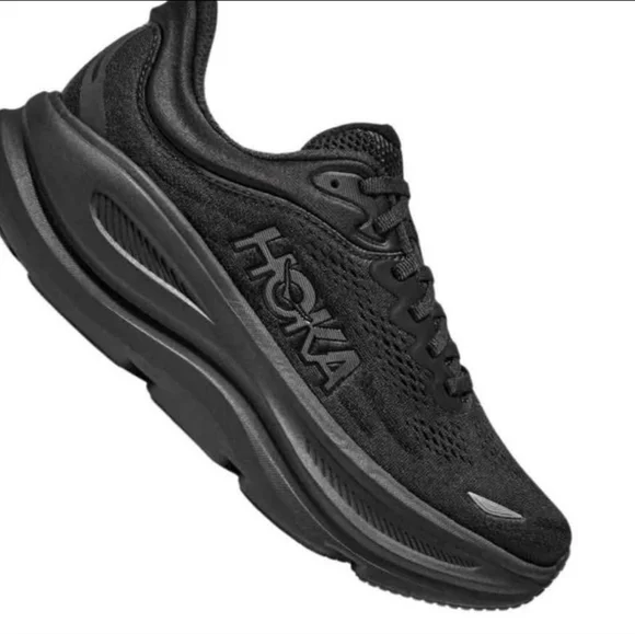 Size 10.5B - Women's HOKA BONDI 9 All Black - Picture 8 of 16